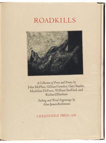 (CHELONIIDAE PRESS.) McPhee, John; et al. Roadkills: A Collection of Prose and Poetry.